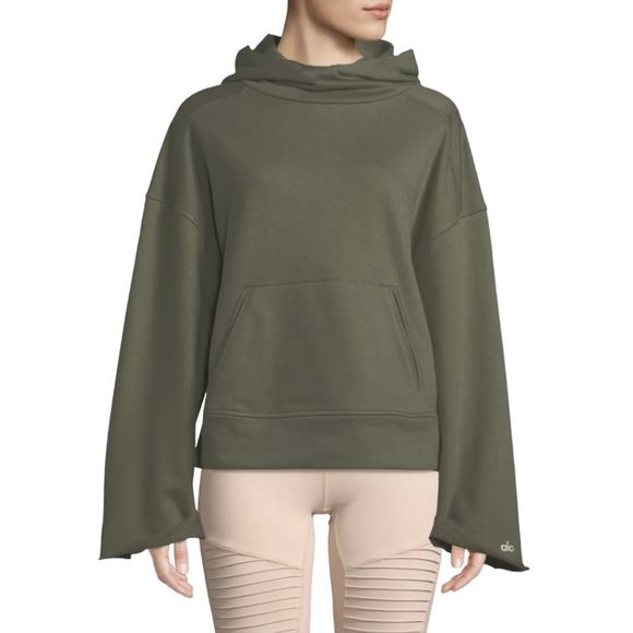 ALO Yoga Olive Green Hoodie - Picture 1 of 5
